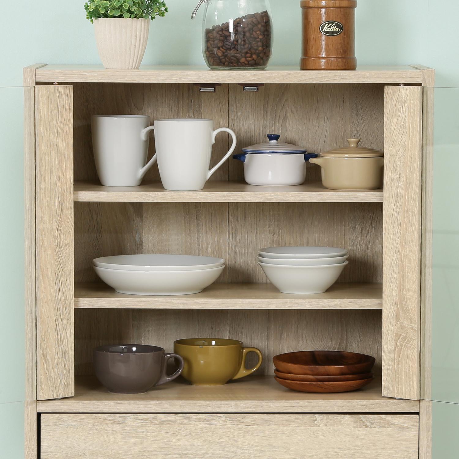 ミドルキッチンキャビネット ホワイトオーク 【公式通販】