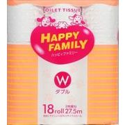 ハッピィファミリー　レギュラー　１８ロールダブル 【 西日本衛材 】 【 トイレットペーパー 】