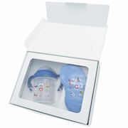 YUF-2101 ギフトセット（離乳食容器・ストローマグ）  はたらく車