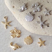 金属アレルギー対応【30.海のモチーフ】ステンレスチャーム 1個 メタルチャーム 夏 マリン リゾート