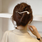 ポニーテールヘアピン フラットヘアピン フロッグバックルヘアピン 気質ヘアアクセサリー