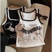 トップス タンクトップ キャミソール クルーネック 細身 スリム タイト
