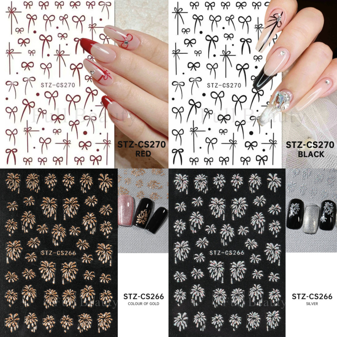 ジェル ネイルシール 貼るだけ ネイルステッカー リボン 花火 ハンド セルフネイル かわいい 簡単 マリン