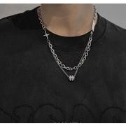 チタンスチールネックレス メンズ鎖骨ネックレス メンズアクセサリー チタンスチールアクセサリー
