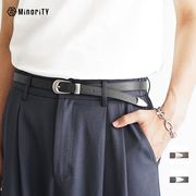 【2025年夏の新作】ウエスタン風バックル PUレザー ベルト／MinoriTY