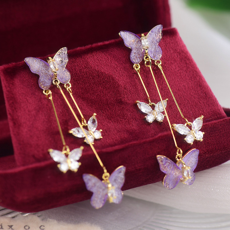 ピアス 耳飾り 人気新作 タッセル アクセサリー 蝶 気質 おしゃれ ギフト プレゼント