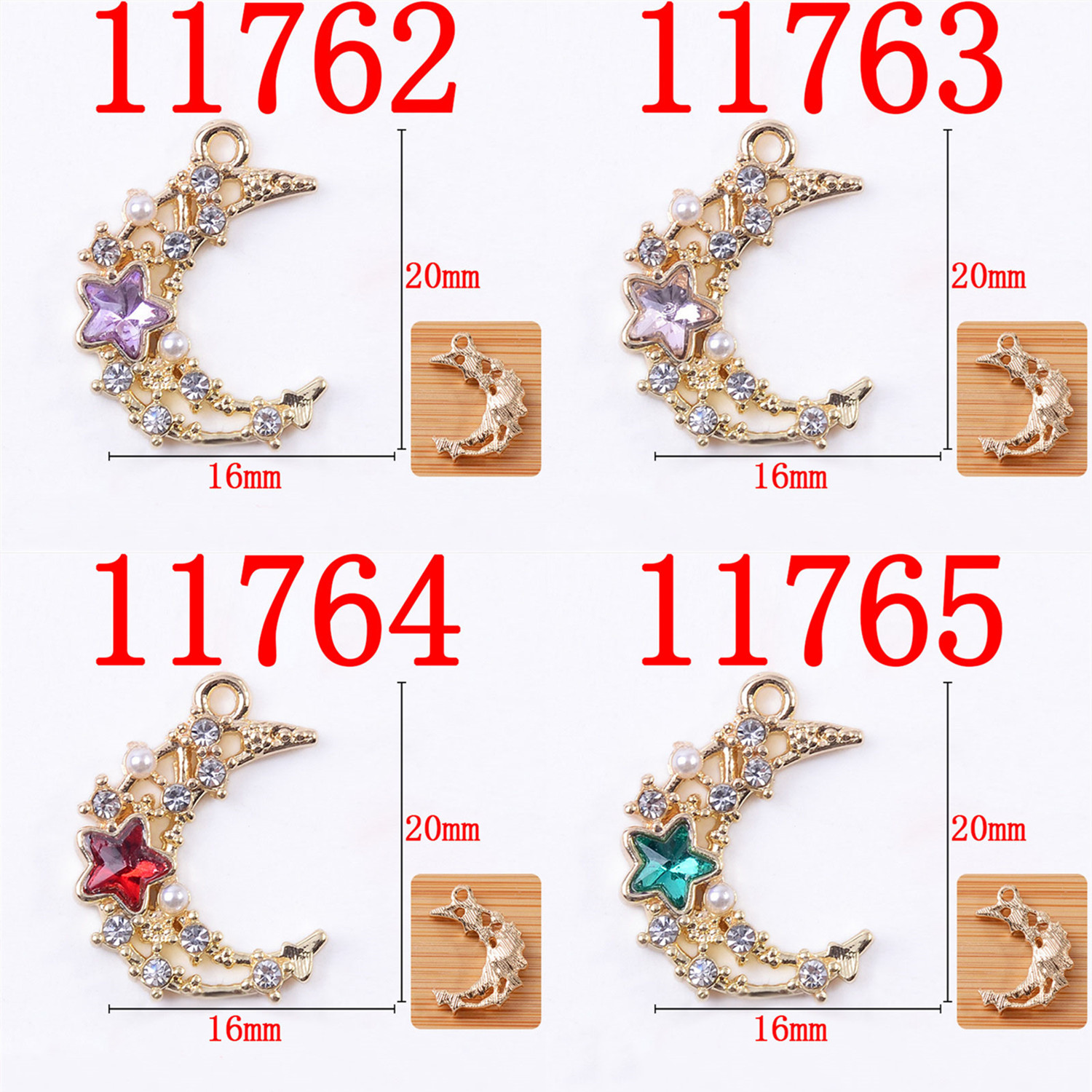 -J   ハートステッキ センターパーツ 6個セット ハートステッキ センターパーツ クリア ピンク ゆめかわ