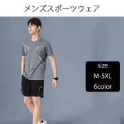 接触冷感 涼しい 半袖 Ｔシャツ ハーフパンツ セットアップ メンズ 上下 セット アイスシルク