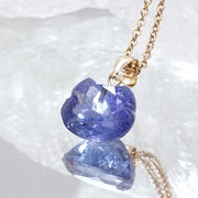 タンザナイト 約4.5ct ペンダントトップ 猫カット K18 タンザニア産 天然石 パワーストーン