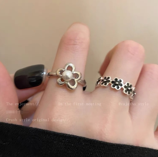 INS新作   指輪  小物 リング ファッション   指輪  レディース アクセサリーリング 花