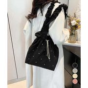 【日本倉庫即納】 ギャザートートバッグ 巾着型トート大容量