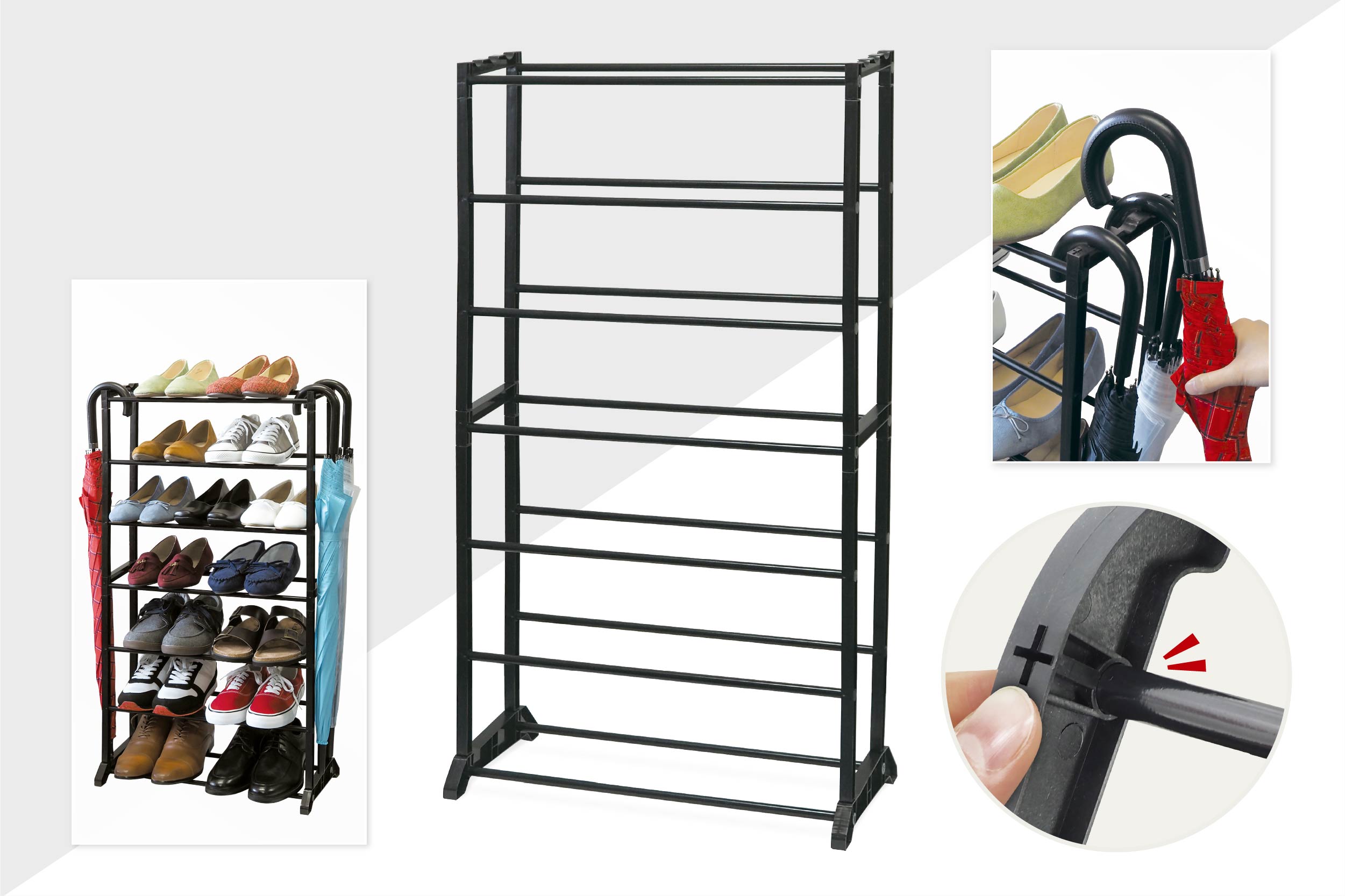 HAC3148　傘掛け付シューズラック