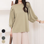 秋新作 トップス レディース tシャツ Tシャツ プルオーバー カットソー ビッグT クルーネック 着回し