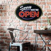 【初回送料無料】レンチキュラー サイン SORRY WE'RE OPEN CA-LS-473509