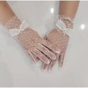 手袋 グローブ アームカバー  紫外線カット メッシュ レース シースルー