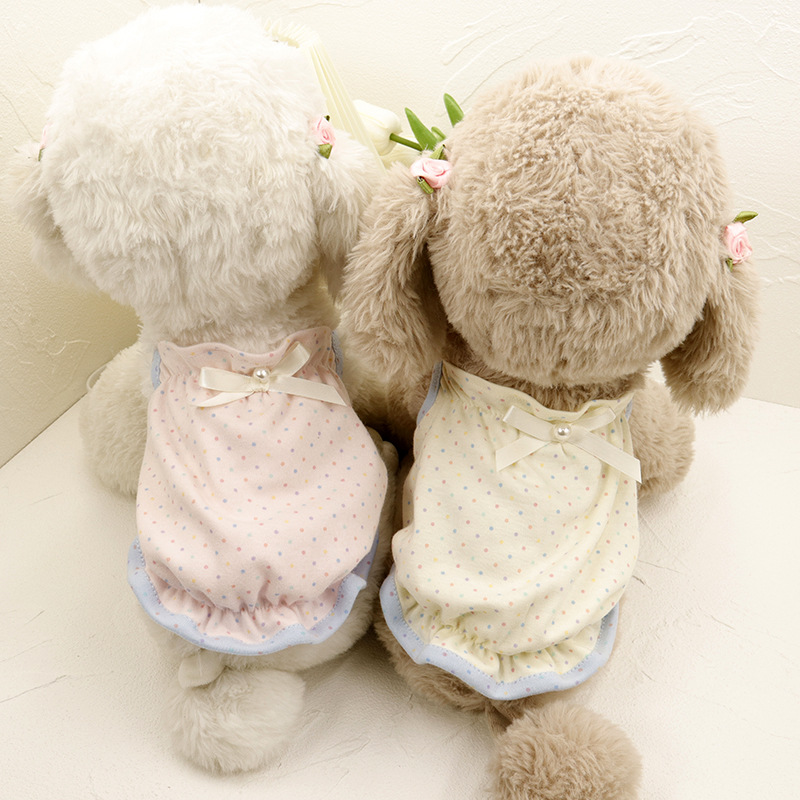 犬服、ペット服、犬と猫用のかわいい水玉タンクトップ、猫服、小型犬服、ペット用品