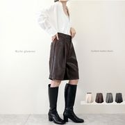 □　期間限定特価　□合成皮革　ハーフパンツ(32877)