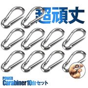 ステンレスカラビナ10個セット