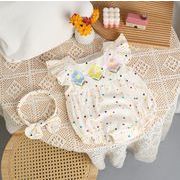 【キッズ】女の子 ボディースーツ 夏 涼しい 柔らか  保育園用  夏服 子供服