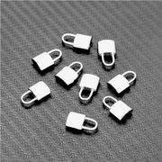 ステンレス製チャーム【南京錠】 シルバー 1個 ロックチャーム 錠 鍵 チャーム キー ロック