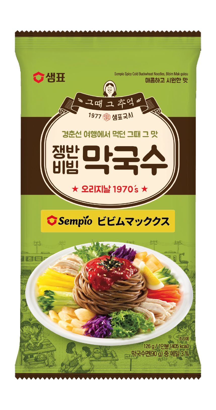 韓国 セムピョククス ビビムマッククス 136g(1人前)