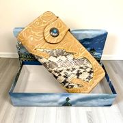 人気✨バーバリー ラウンドジップ長財布　メガチェック　ピンク　レザー ハートの可愛いレザーカービングの長財布（女性向け、じゃばら