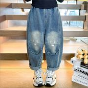 2025秋新作 韓国子供服 ジーパン子供服 ベビー服  キッズ服  ズボン 90-140cm
