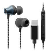 PGA USB Type-C ステレオイヤホン タフケーブルカナルタイプ ブラック PG