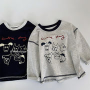 2025秋※MAI☆男児用 カートゥーンプリント 長袖インナーTシャツ