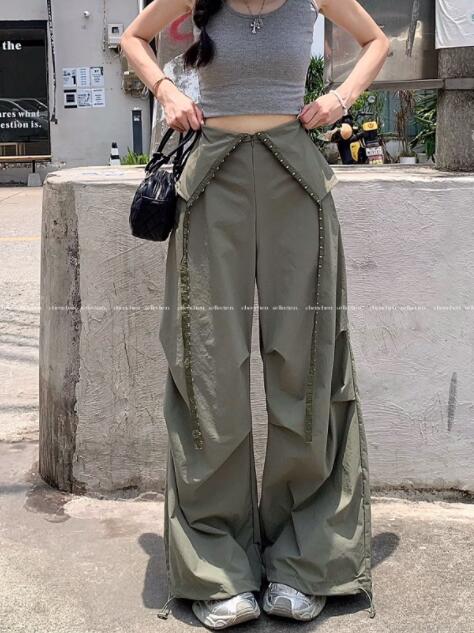 ボトムス ズボン パンツ ワイドパンツ カーゴパンツ ガールズ