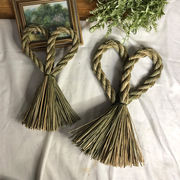 正月 〆飾り しめ飾り　しめ縄リース しめ縄 正月飾り  信濃結び飾り お正月グッズ  ハート型半製品