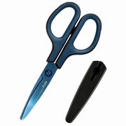 プラス はさみ フィットカットカーブ ST型 チタンコート ブルー 34518 SC175ST