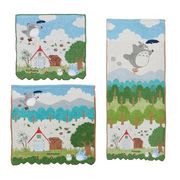 となりのトトロ ミニタオル ウォッシュタオル フェイスタオル 「空の散歩」 タオル スタジオジブリ