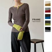 【2025新作】配色クールクールキーネックプルオーバー