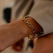 ブレスレット デザイン アクセサリー　ステンレス ブレスレット チェーン 韓国 ブレスレット上品★超新作