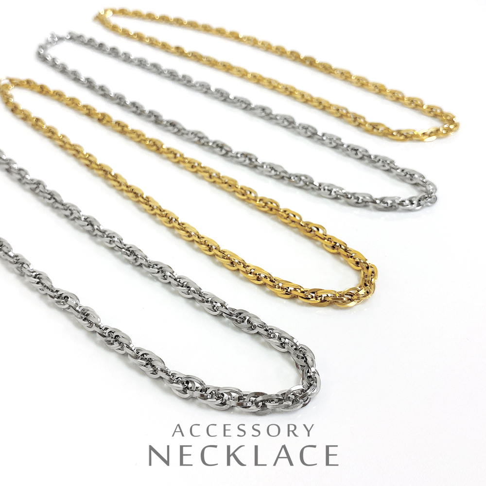 ▼MAGGIO▼ボリュームチェーンステンレスネックレス　ユニセックス