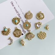 アクセサリーパーツ ハンドメイド DIY材料 クラフト 手づくり 硬貨 ハート コイン デコパーツ 宇宙 手芸