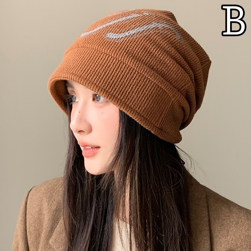 ビーニー ターバン風 ニット帽 毛糸 小顔効果 帽子 ニットキャップ 
