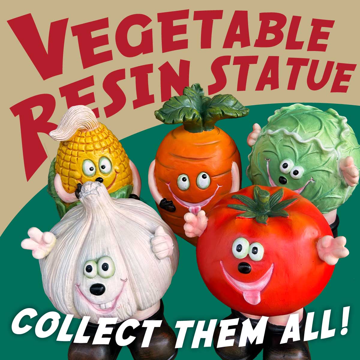 ベジタブル レジン製 スタチュー 野菜 フィギュア