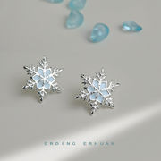 「限定販売」イヤーカフ　ハンドメイド イヤーカフ　アクセサリー イヤーカフ　雪花
