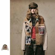 メンズ ビンテージ風 デニム ジャケット 男女兼用 ストリート系 アウター  秋冬 2025新作★