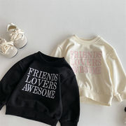 ins 春新作　子供服　ユニセックス　カジュアル　トレーナー　トップス　スウェット　おしゃれ　英字刺繍