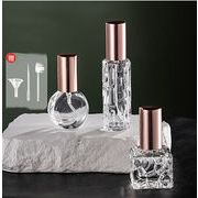 香水分け替えボトル 10ml ガラス製 携帯用 サンプル対応 プレス式 ナノスプレー トラベルボトル