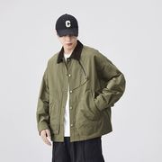 メンズファッション ワーク風 ジャケット 男女兼用 ストリート系 アウター 秋冬 2025新作★全2色