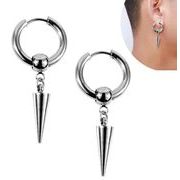 ステンレスイヤーカフ メンスピアス アクセサリー 両耳イヤリング 18k　金属アレルギー対応