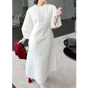 今季マストバイ　韓国風    気質    chic 韓国ファッション   ロングワンピース