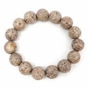 姫川薬石 側 茶色 12mmブレスレット 新潟県糸魚川市産 日本銘石