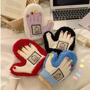 手袋 グローブ ミトン 可愛い 裏起毛 保温