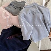 秋冬新作  女の子シャツ子供服 コート　キッズトップス　カジュアル 大人気韓国風