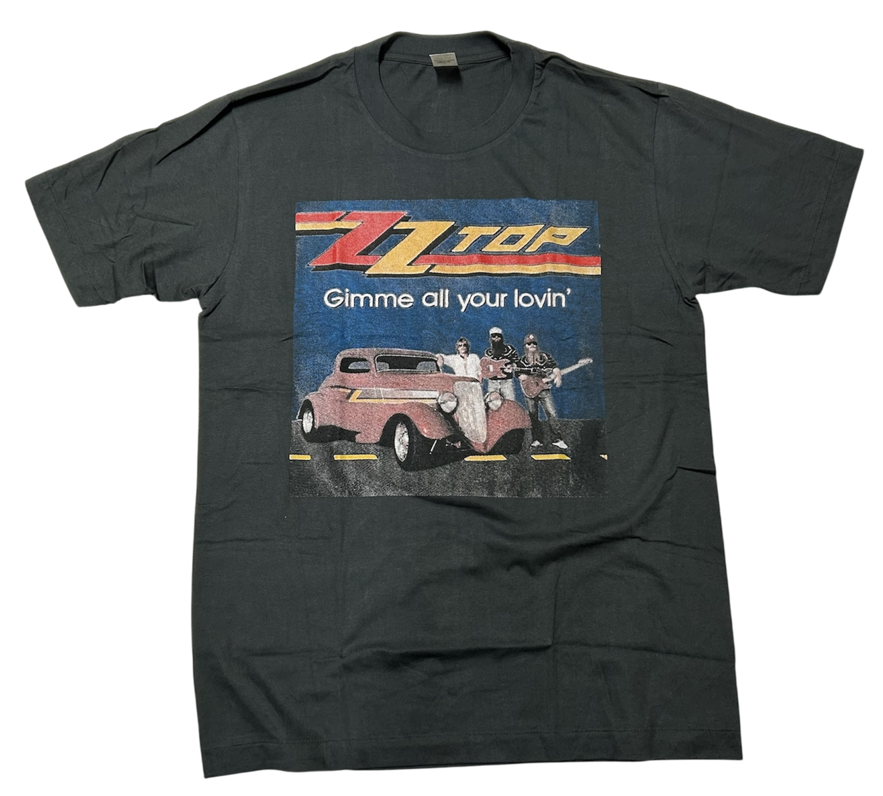 MUSIC TEE 音楽Ｔ-シャツ ZZ TOP  BLACK　バンドT